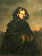Isaac Grunewald Portrait of Bertha Wehnert-Beckmann (1815-1901), German photographer china oil painting artist